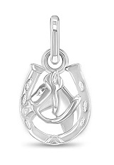 extraordinary small clear cubic zirconia small horse baby silver charm